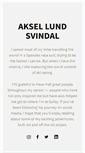 Mobile Screenshot of aksellundsvindal.com
